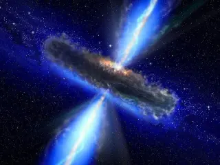 Cosmic water giant around distant quasar reveals early-universe chemistry