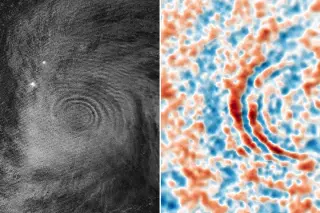 Typhoon Sinlaku Sparks Upper-Atmosphere Gravity Waves