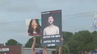 Protesters press for answers as Netflix doc rekindles Mica Miller case questions outside Mercy Church