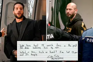 Tate brothers complain about jail snacks as extradition fight heats up