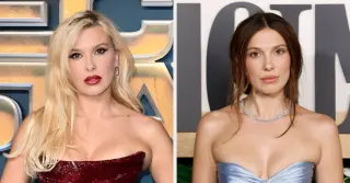 Millie Bobby Brown Stuns in Blue Galia Lahav at Enola Holmes 3 Premiere