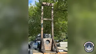Guillotine sighting near Supreme Court ends with arrest