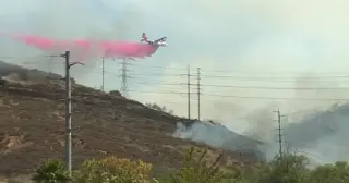 Sorrento Valley brush fire triggers evacuations and road closures