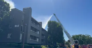 Foster City Apartment Fire Grows to 6-Alarms; three firefighters hurt, residents evacuated