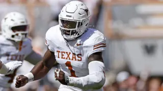 Texas Star Colin Simmons Apologizes for Urination Miming After Historic Sack Performance
