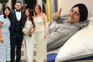 Leukemia patient weds in a five-day whirlwind ceremony