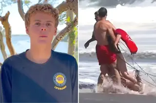 Teen Lifeguard’s Close Call: Rookie Hero Saves Boy from Crushing Santa Cruz Waves