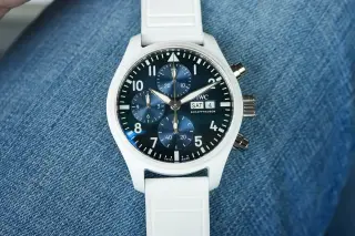 IWC’s Petit Prince Chronograph Shines in White Ceramic