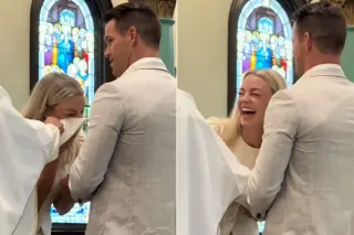 Bride Mistakes Priest's Robe for a Tissue, Sparks Viral Laughter During Wedding