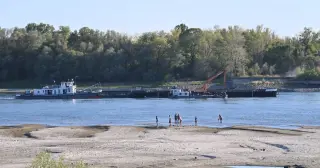 Hungary sinks barges to raise Danube and keep Paks nuclear plant running