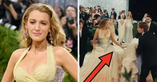 Blake Lively's Met Gala Train Moment Sparks Online Debate