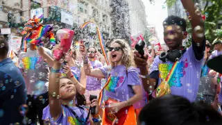 New York Pride march shines with love and unity in a vibrant photo gallery