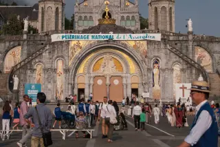 Pope Leo XIV Visits Lourdes as Rupnik Mosaics Are Covered Amid Abuse Trial