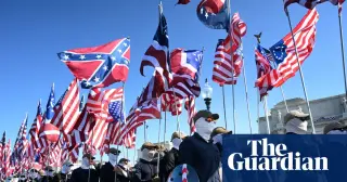 Masked Patriot Front Rally in DC Displays Confederate Flag Amid Fourth of July Protests