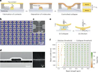 Self-assembled contacts push molecular devices toward near-perfect yields