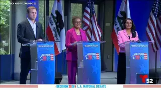 LA mayoral showdown: Bass, Pratt and Raman clash over homelessness, fires and Hollywood comeback