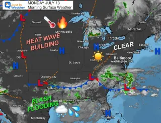 Heat Ahead: Mid-Atlantic Nears 100°F Before Weekend Storms