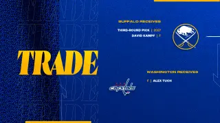 Sabres trade Tuch to Capitals for Kampf and 2027 third-round pick
