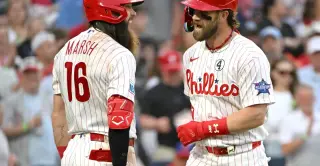Phillies edge Padres 3-2 in home opener as Nola shines and Harper delivers