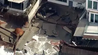 Surf surge damages 14 Dana Point homes along Capistrano Beach as crews rush shoreline protections