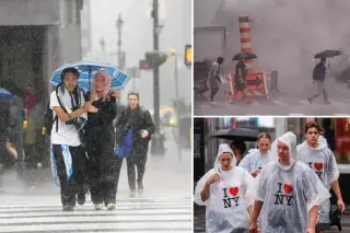 Big Apple Braces for Monday Flood Threat as Downpours Hit NYC