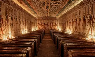 Luxor Chamber Uncovers 22 Coffins of Amun Singers and Eight Sealed Papyri