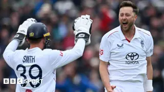 Robinson's effort keeps England on track for first Test win amid rain at Lord's