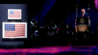 Trump Turns July 4 into a campaign stage, touts wins and warns of a 'communist' threat