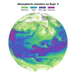 Three Pacific Hurricanes Roil Between Hawaii and North America