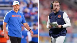 Carousel chaos behind them, Sumrall and Golesh face off in the Florida–Auburn SEC opener