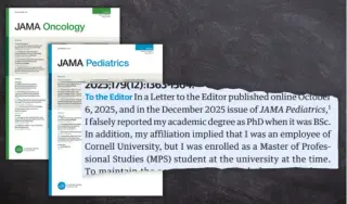Student’s fake Ph.D. claims prompt JAMA retractions of medical letters
