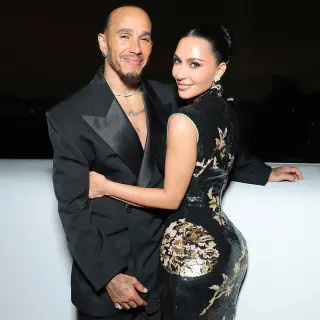 Lewis Hamilton Gifts Kim Kardashian's Children a Golden Retriever Named Halo