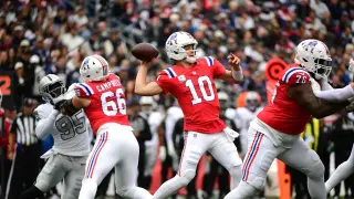 Maye's 300-Yard Explosion Powers Patriots' 45-17 Rout of Raiders