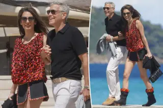 Amal Clooney Turns George Clooney’s Birthday into a Runway Moment in St. Tropez