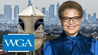 WGA Slams Bass for Settlement Push in Paramount-WBD Merger