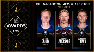 Dahlin, Landeskog, Toews Lead Masterton Trophy Finalists for Resilience