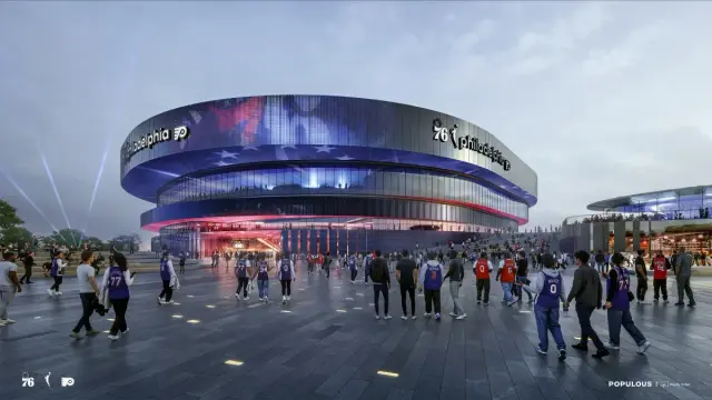 Comcast and Harris Blitzer Reveal Designs for 2030 South Philadelphia Arena