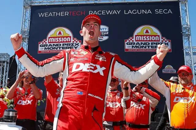 McLaughlin Breaks IndyCar Victory Drought With Laguna Seca Win