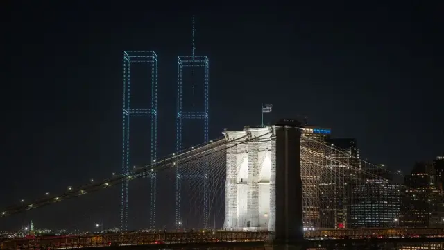 Drones illuminate remembrance: Twin Towers rise in sky to honor 9/11 victims