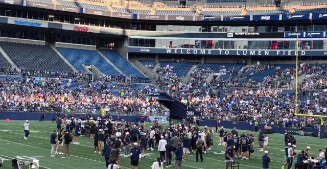 Rylie Mills Dominates Seahawks Football Fest, Igniting Camp Hype