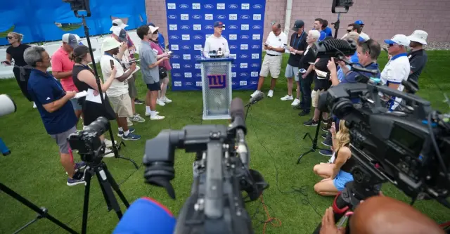 Giants practice amid Quest Diagnostics renovations in New Jersey