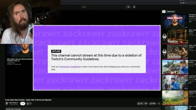 Asmongold Banned on Twitch After Controversial Immigration Rant