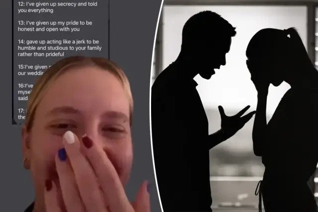 Viral TikTok Exposes Narcissistic Tactics Behind 'Marriage Sacrifices' List