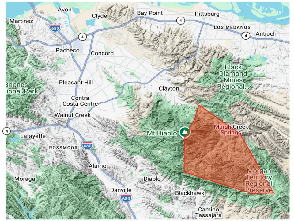 Morgan Fire Near Mount Diablo Grows to 50 Acres as Evacuation Warnings Are Issued