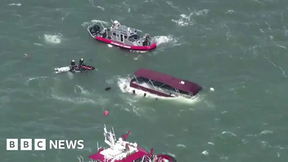 Pontoon capsizes near Alcatraz; one dead, three missing as search continues