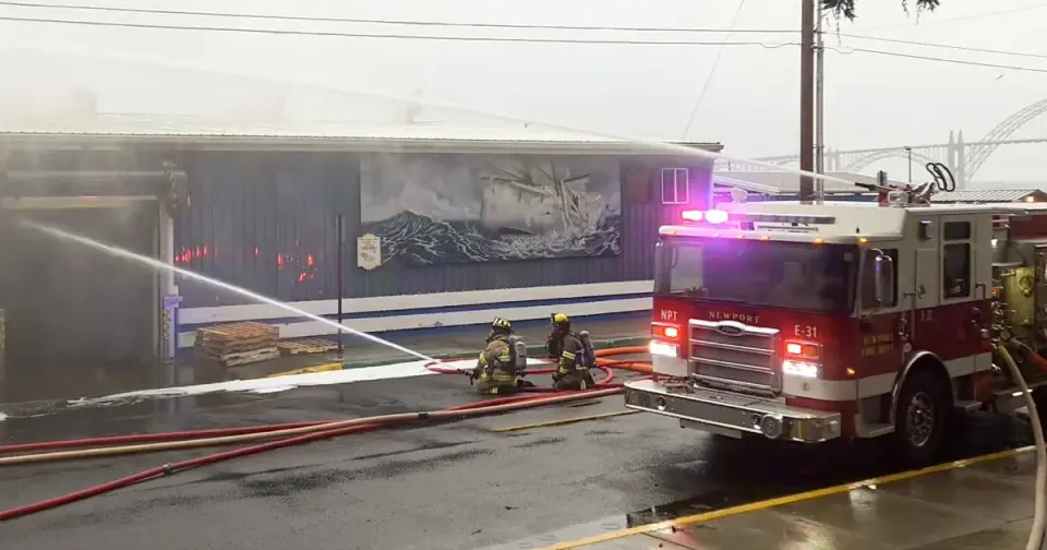 Newport seafood plant fire contained after ammonia fears; economic impact looms