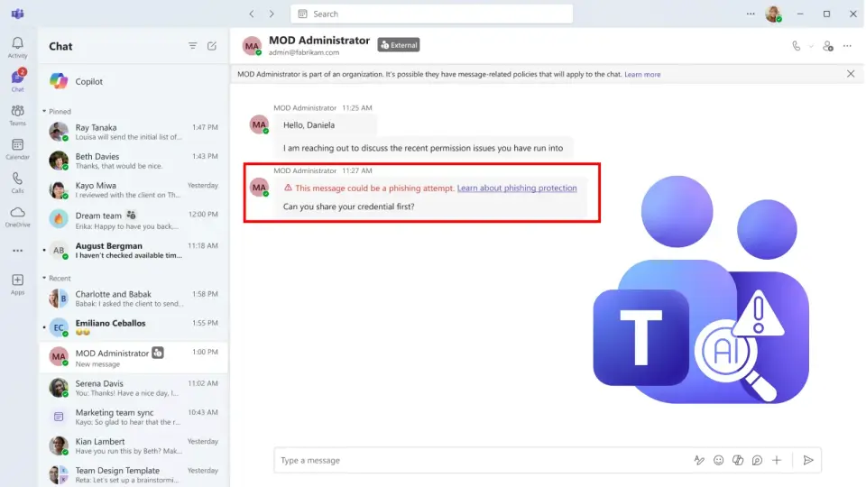 Microsoft Teams to Launch Context-Aware Phishing Detection and Third-Party Deepfake Scanning in November