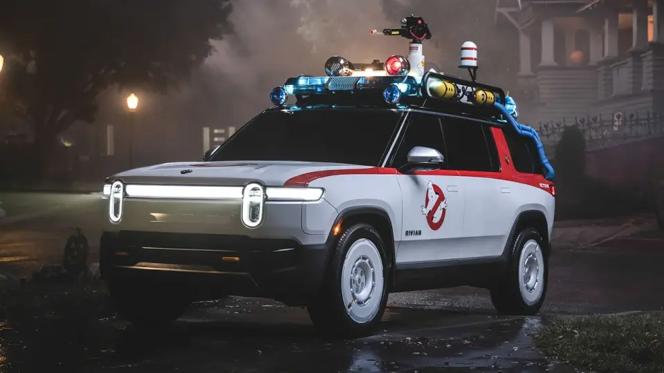 Rivian Launches 'Ghostbusters' Halloween Update and Ecto-R1 Tribute