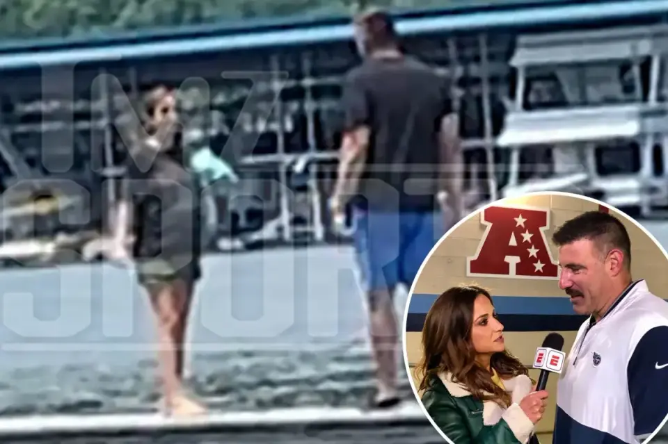 Footage surfaces of Vrabel with pregnant Russini on secret 2021 boat outing