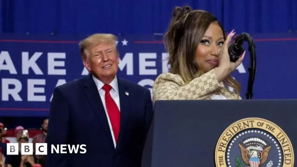 Nicki Minaj joins Trump in Michigan amid tight Senate race and body-focused remarks